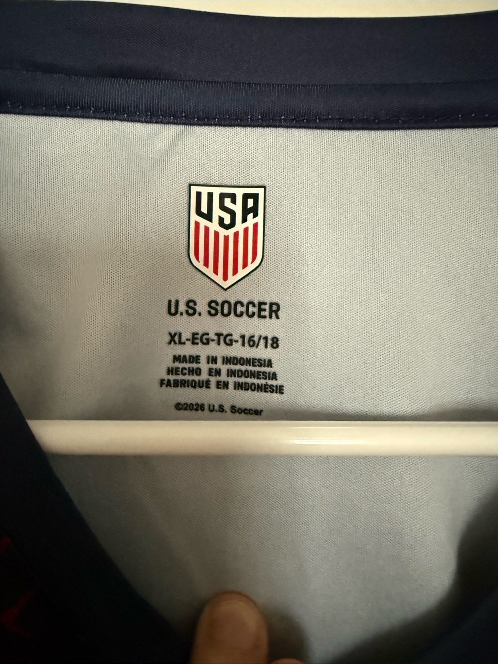USA Red & Navy Women's Performance Soccer Jersey - Picture 3 of 3
